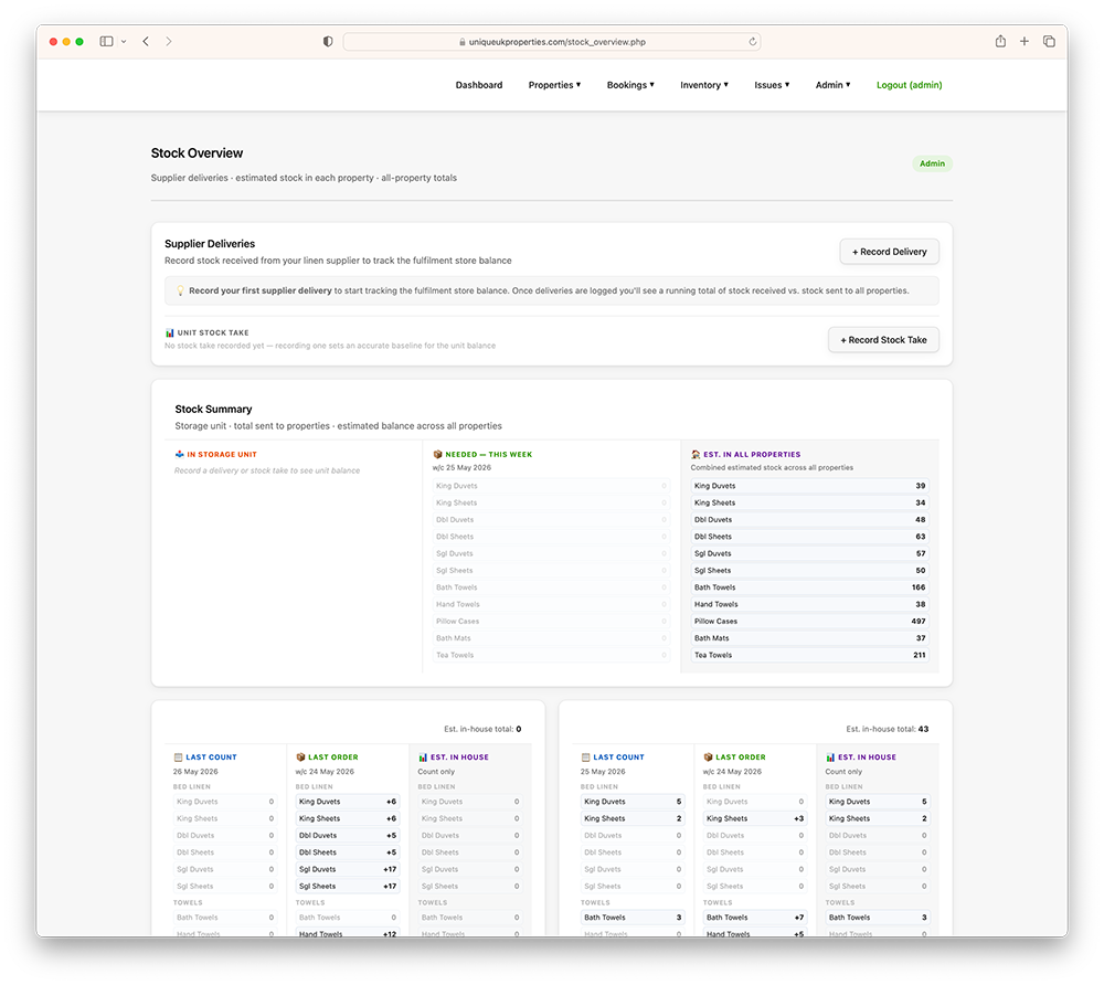 Web app screenshot