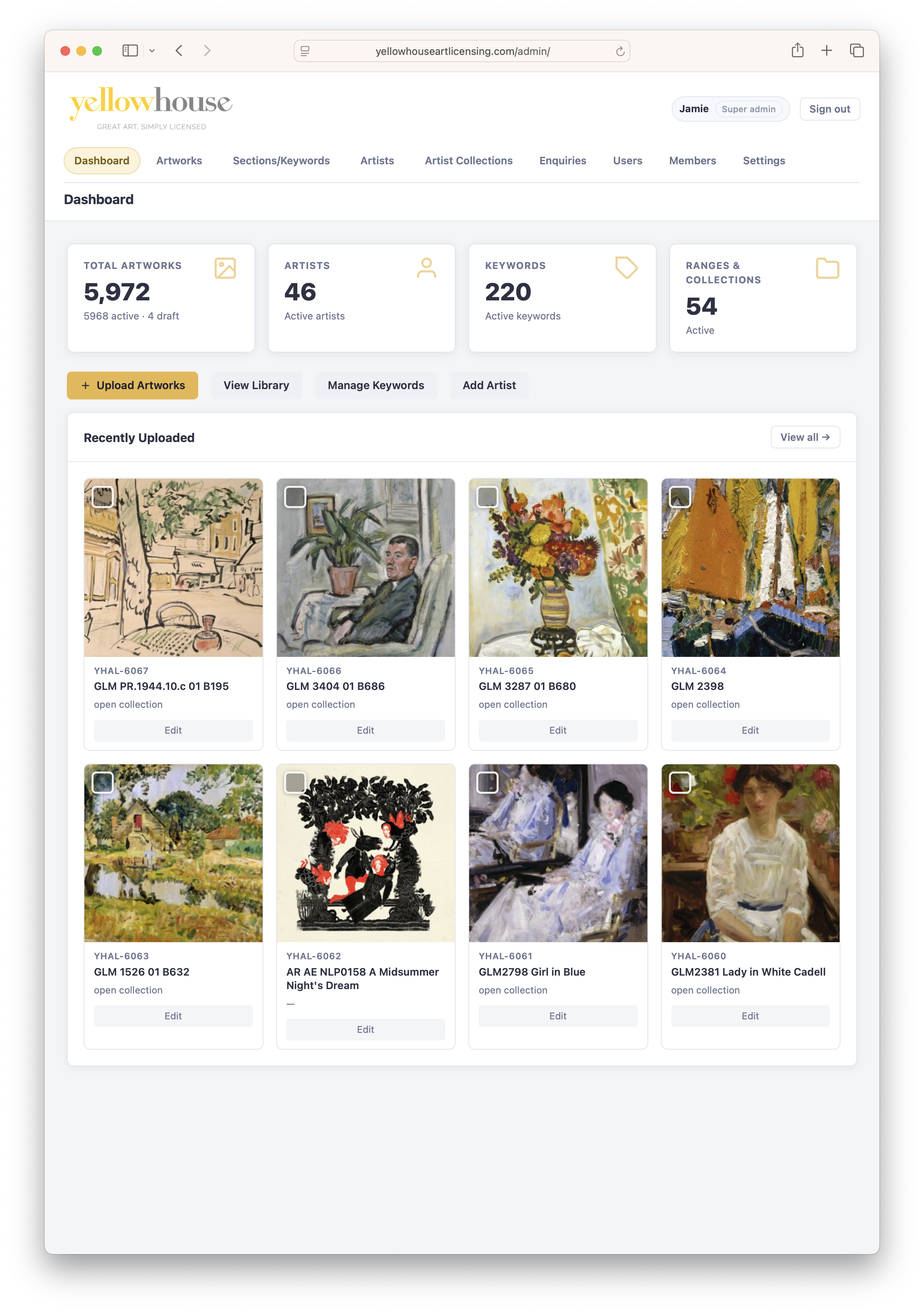 Yellow House Art Licensing